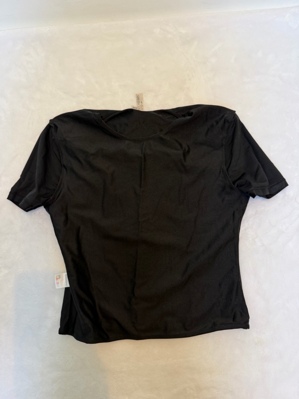 Second Skin Short Sleeve Crew Neck Top - Black, Size M - Picture 3 of 9